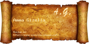 Amma Gizella névjegykártya